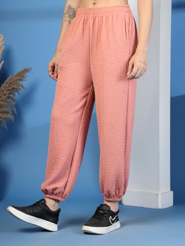 Image of UZARUS Women's Ultra-Soft Baggy Fit /Relaxed Fit Joggers with Side Pockets & Gripped Hem