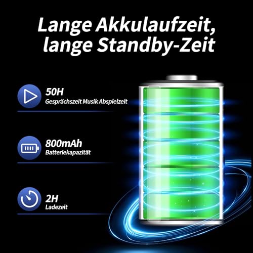 YYTFY Bluetooth Helmet Headphones-Ultra-Thin Wireless Speakers for Motorcycle/Cycling/Skiing/Auto-Answer,Motorcycle Bluetooth Headset EQ Sound Effects/80H Playtime/IP67 Waterproof/FM Audio - Image 2