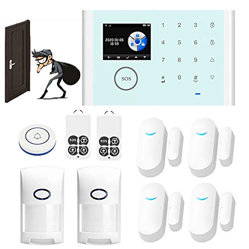 Drahtloses GSM- und WLAN-Sicherheitsalarmsystem, Haus- und Geschäftseinbruchsicherheit, 100 kabellose Verteidigungszonen, mehrsprachige und englische