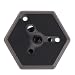 Vktech Replacement Hexagonal Quick Release Plate with 1/4inch -20 Screw for Camera