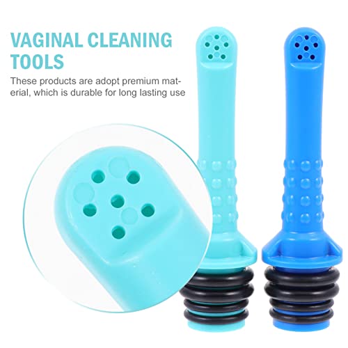 Healifty Sistema de limpeza vaginal portátil 2 peças duchas vaginais para saúde pessoal higiene femi