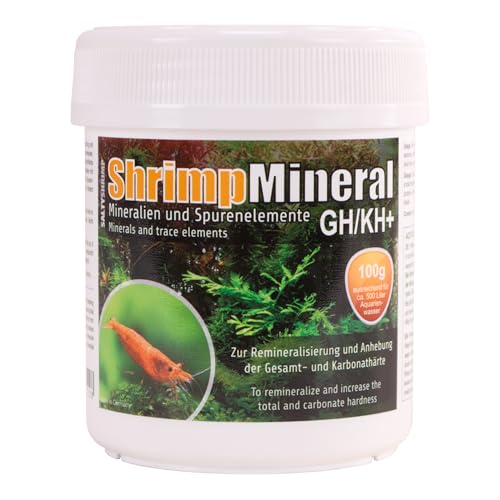 SaltyShrimp Shrimp Mineral GH/KH+ | 100g - Sel minéral. Spécialement conçu pour la Maintenance et l'élevage des crevettes. pour Une Eau d'aquarium Neutre...