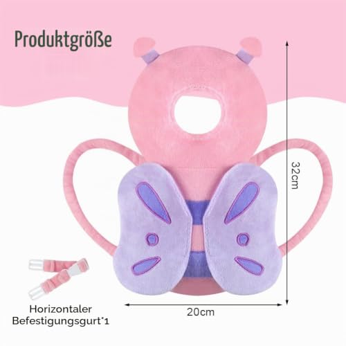 Vicloon Baby Kopfschutz, Verstellbare Schutzkissen Baby, Atmungsaktive Baby Head Schutzpolster für Kinder 4-24 Monate… – Ansicht 2