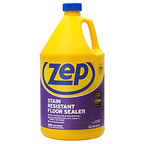 Zep Stain Resistant Floor Sealer - 1 Gallon (Case of 2) ECZUFSLR1282 - Durable, Long-Lasting, Enhances Gloss, Polish Longevity and Stain Resistance on Vinyl (VCT), Concrete, Rubber and Tile - Image 3