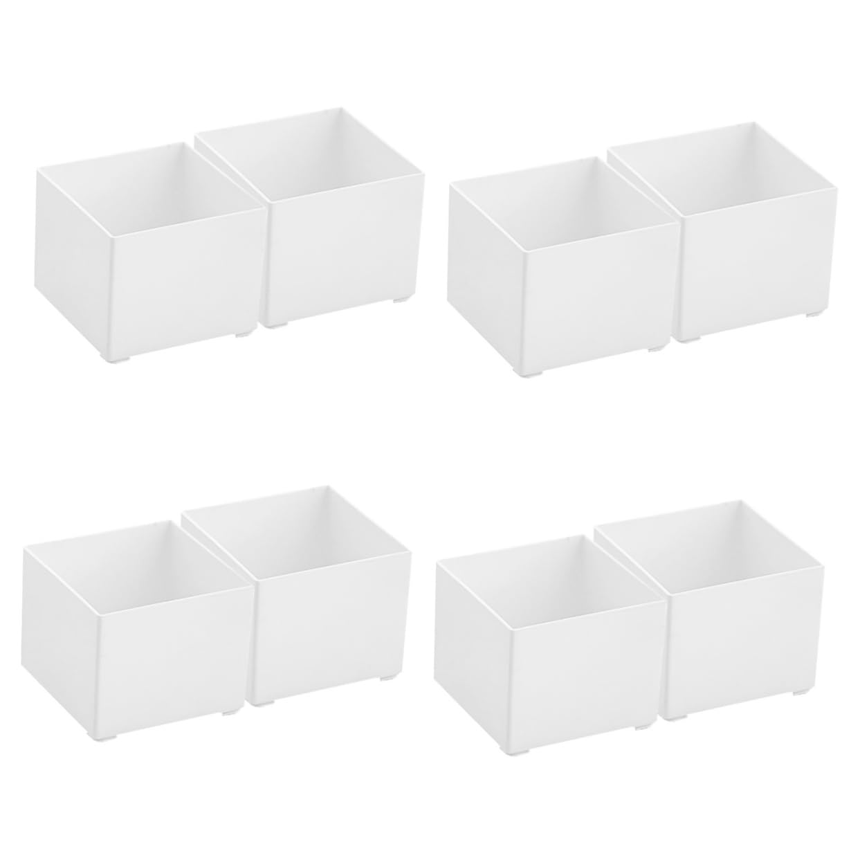 Support pratique de mémos NUOBESTY, boîte de rangement chic en lot de 8 pièces