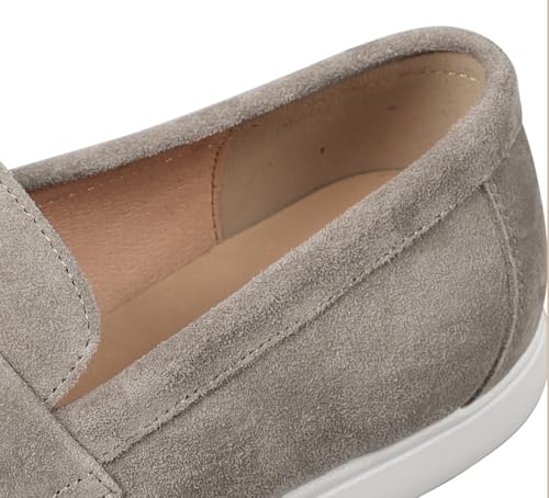 Santimon Men's Leather Dress Loafers - Business & Wedding Shoes | Genuine Leather Derby Moccasins for Suits & Tuxedos | Modern & Comfortable Formal Wear3