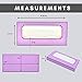 NEW-Empty Lash Boxes for Wholesale- 100 Pcs - 50 Trays/50 Empty Eyelashes Box Packaging- Soft Paper Lash Box Holographic Design for 25MM 3D Mink Strip Lashes (Purple/Lavender)