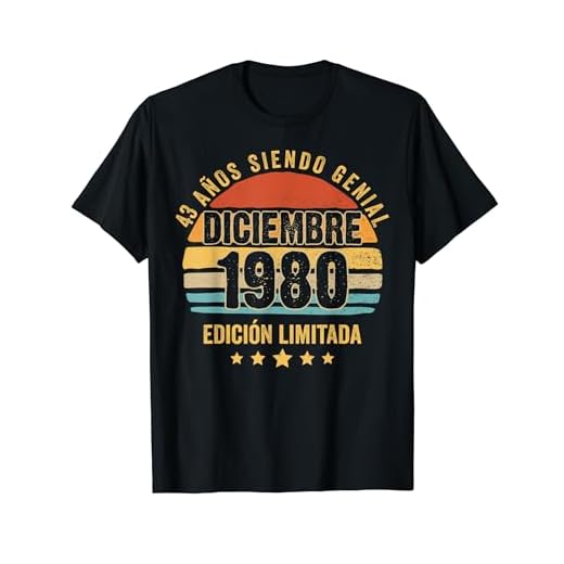 43 Años Cumpleaños Regalo Diciembre 1980 Diciembre 43 Años Camiseta