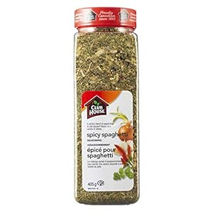 Club House Spicy Spaghetti Seasoning, Kosher, Perfect Blend Of Herbs And Spices Provides Superior Flavour And Adds A Spicy Kick To Any Spaghetti Sauce, 405G
