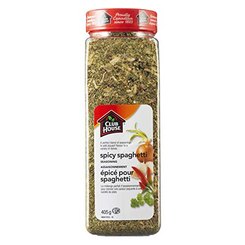 Club House Spicy Spaghetti Seasoning, Kosher, Perfect Blend Of Herbs And Spices Provides Superior Flavour And Adds A Spicy Kick To Any Spaghetti Sauce, 405G