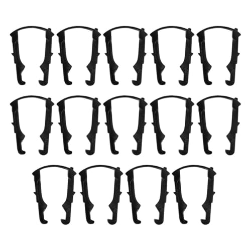 Clips de línea para automóvil de plástico negro, kit de 200 piezas para tubos de filtro