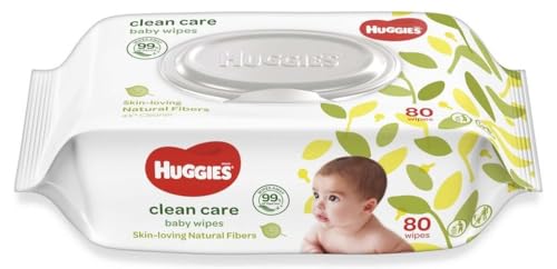 Image of Huggies Clean Care Baby Wipes 80pcs