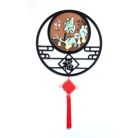 Nudo Chino, Colgante de bendición con Nudo Chino for Puerta de Entrada de Sala de Estar, decoración for Festival de Primavera, Colgantes Fu(3)
