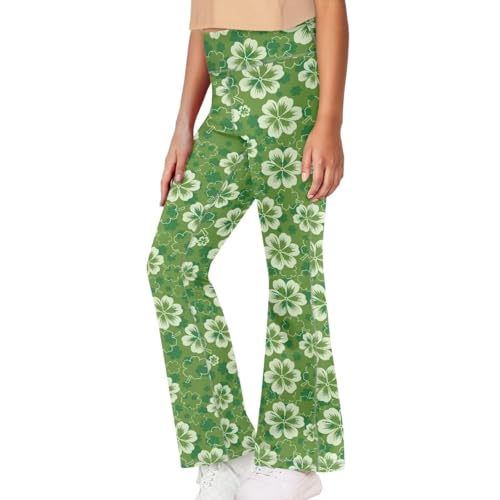 Girls Flare Leggings Maxi Lovely 5-14t Elastic Waisted Girls Yoga Flare Leggings Exercise3