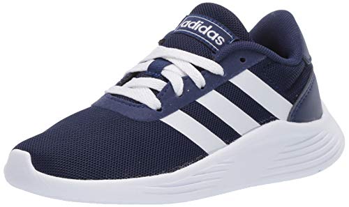 adidas Unisex-Child Lite Racer 2.0 I Sneaker, Dark Blue/FTWR White/core Black, 7 M US Big Kid