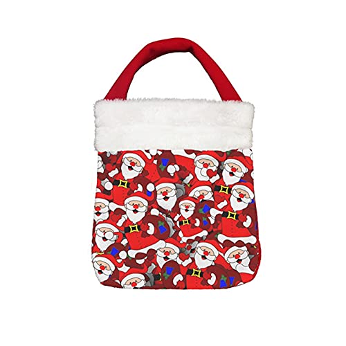 XINGFUQY Sac à provisions en polyester avec motif Père Noël - Couleur : personnalisable F26 - Taille du produit : 1 pièce Cover