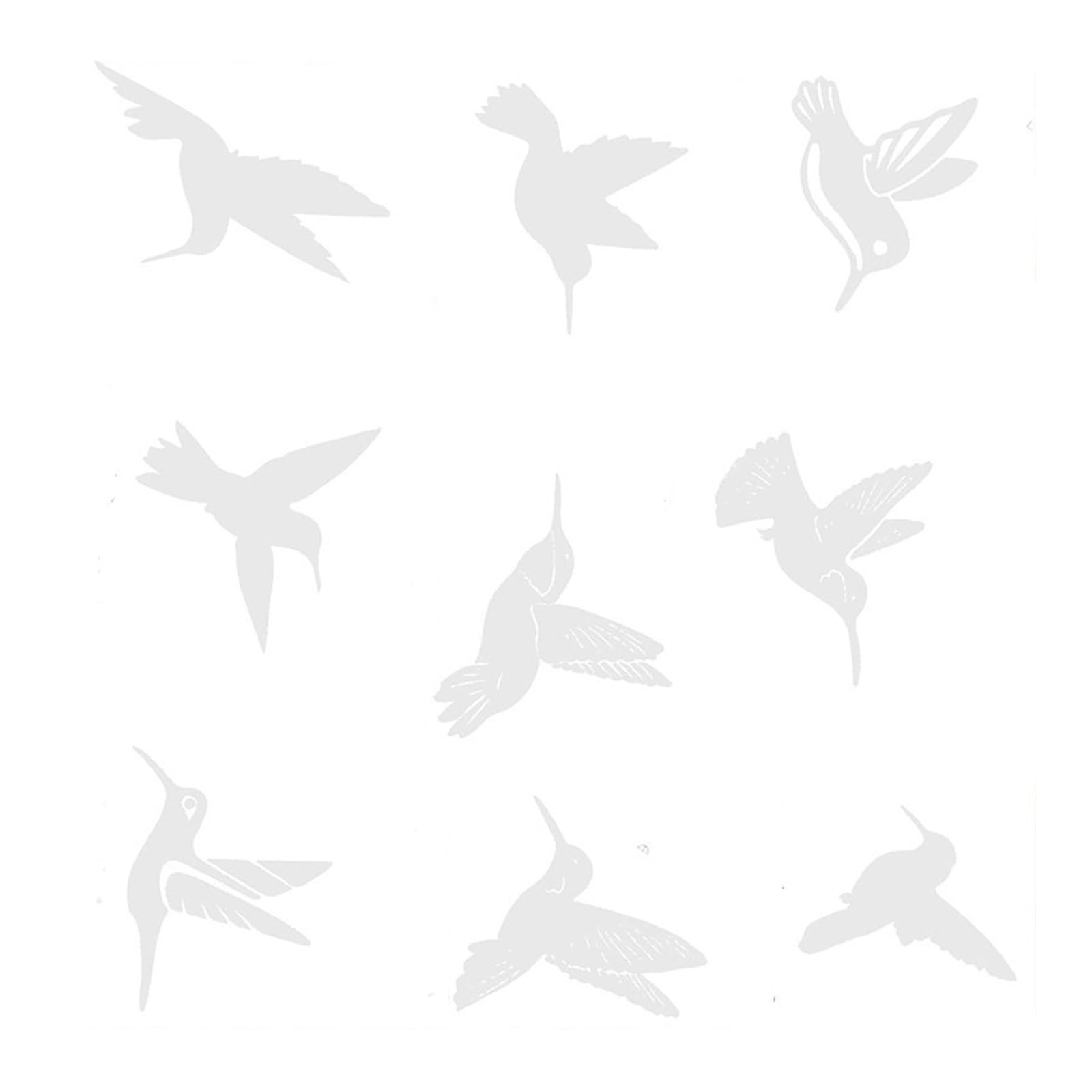 9Pcs Bird Strikes Deterrents Sticker Decal Safe PET Film for Home Offices Window Protections Against Avians Collision Bird Strikes Deterrents Sticker