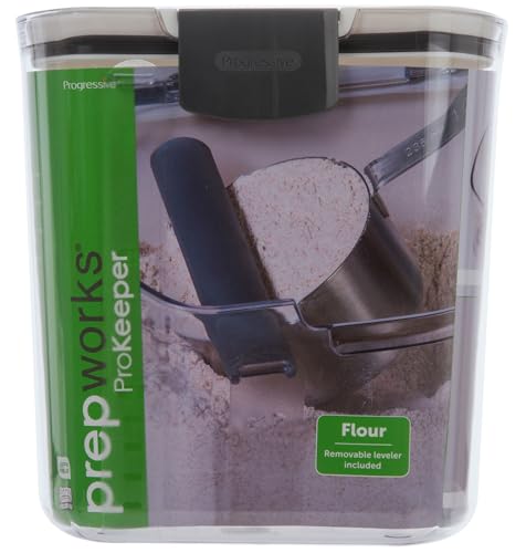 Image of ProKeeper Flour Storage Container, 4-Quart, BPA-Free Plastic, Dishwasher Safe (Pack of 3)