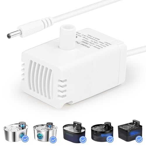 Pompa per Fontana Gatti con LED, Diealles Shine Pompa di Ricambio Fontanella Gatti per Fontanella Gatti Senza Fili