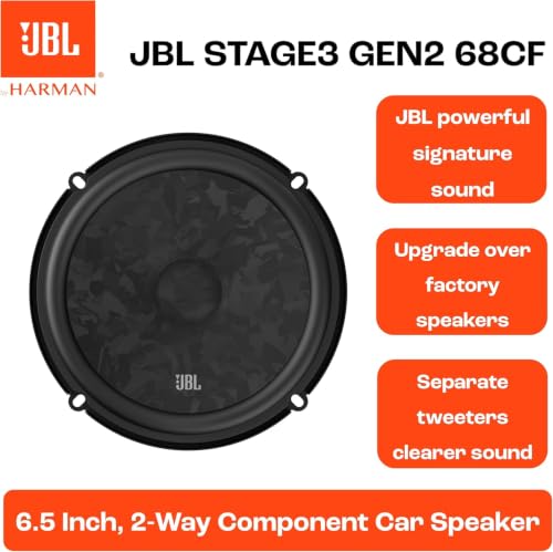Image of JBL Stage3 Gen2 68CF 6.5 in / 16.5 cm 2-Way Component Car Speakers