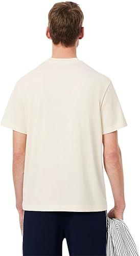 Miniatura 3 de Lacoste Camiseta estampada Classic Fit Made in France para hombre, color marrón, talla XL, Marrón