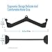 JFJ Home Gym Fitness Rowing T-bar V-bar Pulley Cable Machine Attachments, Bicep Curl Tricep LAT pulldown Bar Back Strength Training Handle Grips LAT Pull Down Bar Press Down Exercises