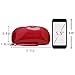 ZLMBAGUS Fashion Cosmetic Bag Patent Leather Makeup Pouch Wristlet Zipper Makeup Case Holder Coin Purse Clutch Red