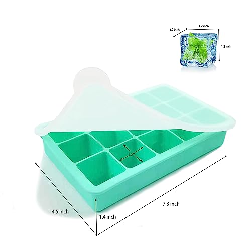 2 Pack de Moldes de Silicona para Cubos de Hielo miniatura 2