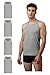 Produktbild Burnell & Son Business Unterhemd Tank Top für Herren aus atmungsaktiver Baumwolle Slim Fit 4er Pack Grau Größe XXL