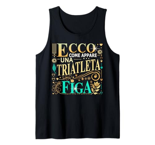 Una Triatleta Figa Idee Regalo Per Triatleta Triathlon Donna Camiseta sin Mangas