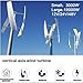 MazmornFly 3000W/8000W Vertical Wind Turbine Generator Kit, 12V/24V/48V 3 Blades Helical Magnetic Levitation Shaft Vertical Wind Turbine with MPPT Controller, Suitable for Home Factory Use 48V-3000W