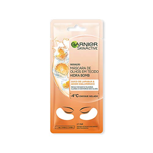 Garnier Máscara de Olhos em Tecido Suco de Laranja Hidra Bomb - 6 g