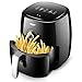 JJINPIXIU Wielofunkcyjna frytkownica powietrzna, inteligentna frytownica elektryczna o pojemności 5 litrów, piekarnik bezdymny, skrzydełka z kurczaka i frytki, automatyczne wyłączanie, regulator czaso