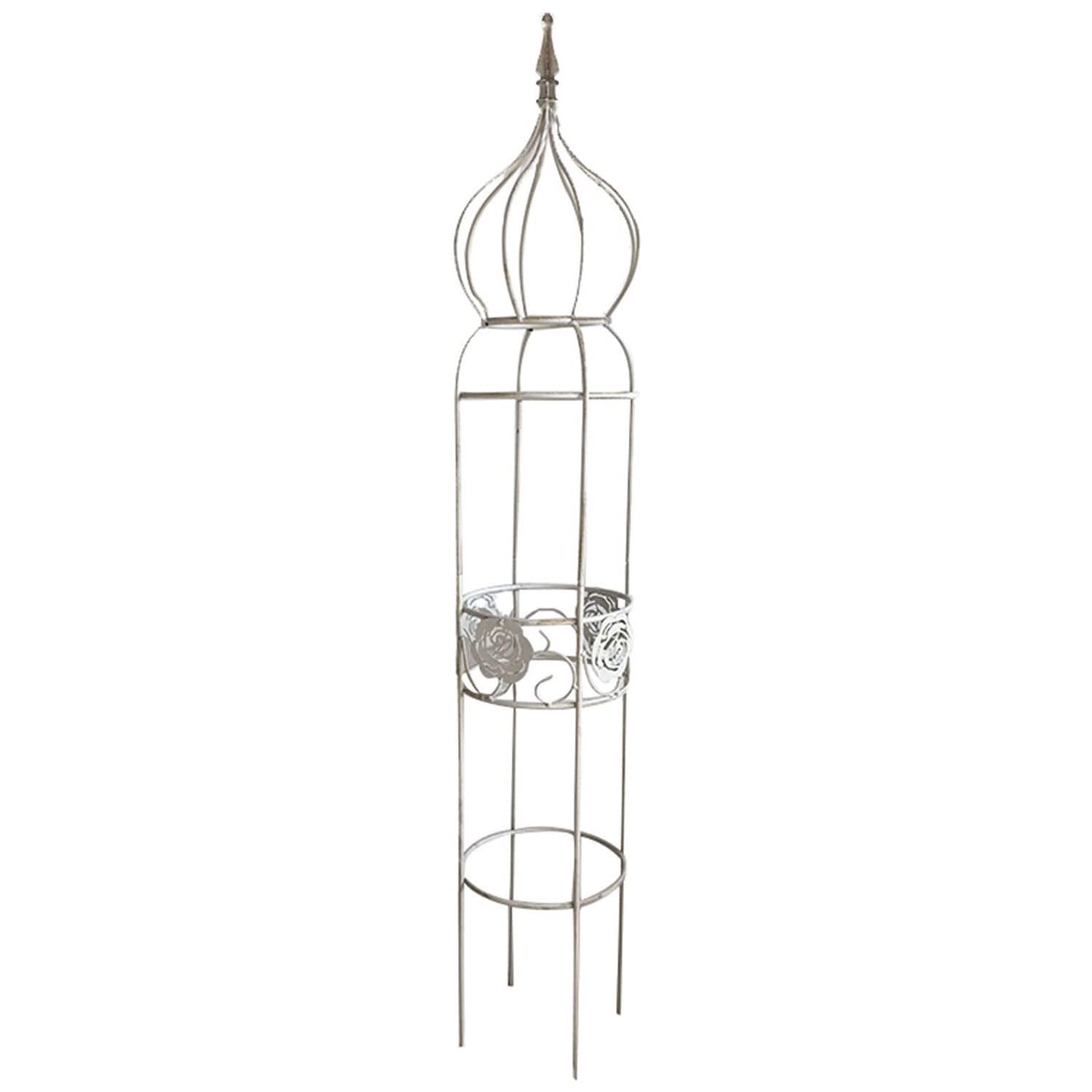 Scendor, traliccio per piante rampicanti, 150 cm di altezza x 55,9 cm di larghezza, in metallo, design unico, struttura decorativa da giardino