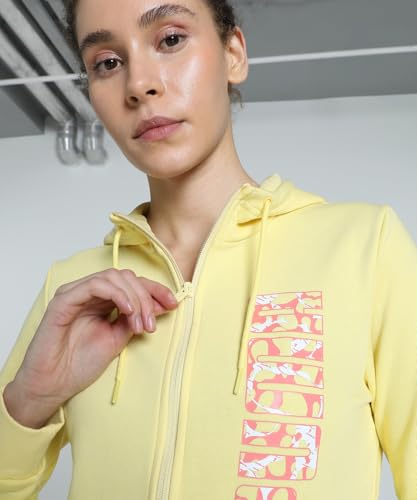 Image of Puma Women Cotton Hooded Neck Sweatshirt