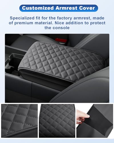 Image of CDEFG for 2024 2025 2026 Hyundai Santa Fe Center Console Cover | for 2024-2026 Hyundai Santa Fe MX5 Accessories Armrest Cover 2025 Santa Fe Middle Console Pad (Require Armrest Lid Removal)
