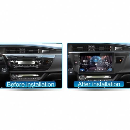 Radio de coche 2 DIN con pantalla táctil y Android Auto para Toyota Tarago 2