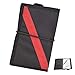 Diving Notebook, PU Coating Nylon Cloth Underwater Writting Plate Waterproof Paper Scuba Snorkeling Supplies (Red Stripe)