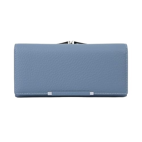 [EKLMCFS] �A�V�����e�B�W�� Women's Clutch Multi Functional Magnetic Buckle Wallet(Blue)