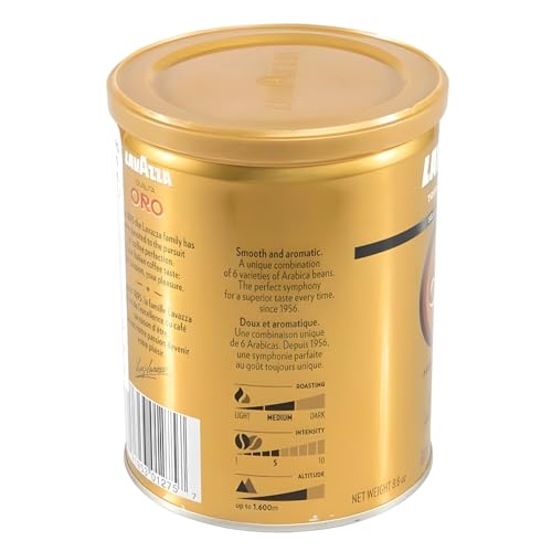 Image of Lavazza Qualita Oro Ground Coffee, 8.8 Ounce (Pack of 1) - Packaging May Vary
