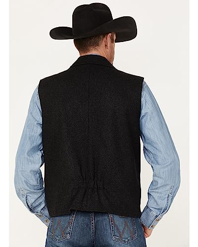 Powder River Outfitters 98-1176-01 Men'S Wool Montana Vest Black X-Large thumb #4