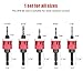 5 Pcs Countersink Drill Bit Set with Low Friction Depth Stop, HSS M2 Bits Tapered Head1/8 9/64