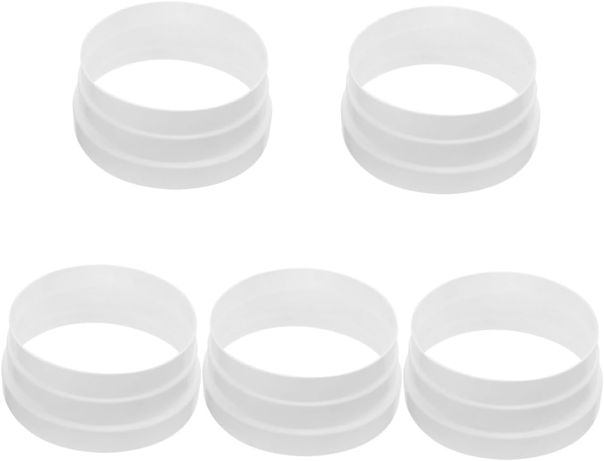 Gadpiparty 5pcs Duct Reducer Adapter for Kitchen Range Hoods Fitting for Ventilation Systems Leak Connection for Easy Installation
