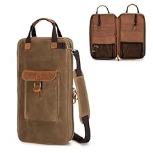 Large Capacity: Our drumstick bag has various size pockets for sticks, mallets and rods plus mesh pockets for sheet music and small items. Some slots with elastic bands avoid sticks sliding around. Front pocket stores your personal belongings. Unique...