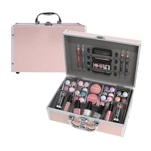 ZMILE COSMETICS EYE-CATCHER rosa Kosmetikkoffer vegane Kosmetik mit Schminke – Make Up Set für unterwegs, zum Reisen und Verschenken
