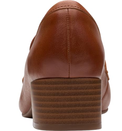 Clarks Clarks Women's Iridessa Sky Pump, Dark Tan Leather, 11