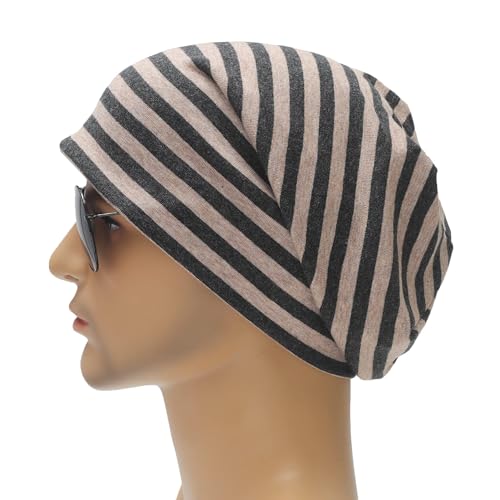 Image of ZLYC Cotton Thin Slouchy Beanie Hat for Men Women Fashion Soft Stretch Knit Skull Cap