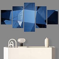 SIGNWIN 5 Panel Canvas Wall Art Solid Structures for Home Decorations Ready to Hang - 60