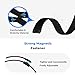Stretchy Bands with Magnetic Clasp Compatible for Samsung Galaxy Watch 8 Band 40mm 44mm/Samsung Galaxy Watch 8 Classic Band 46mm, Nylon No Gap Sport Strap Wristbands for Men Women