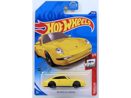 Image of Hot Wheels Car Ages 3 and Up (96 Porsche Carrera Yellow)
